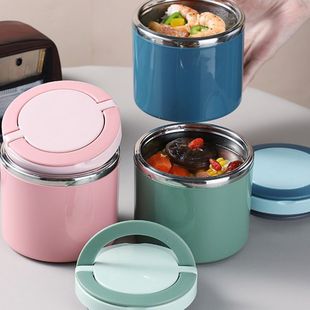 保温饭盒小型保温桶真空便携上班族汤盒袋套装学生便当盒汤杯迷你