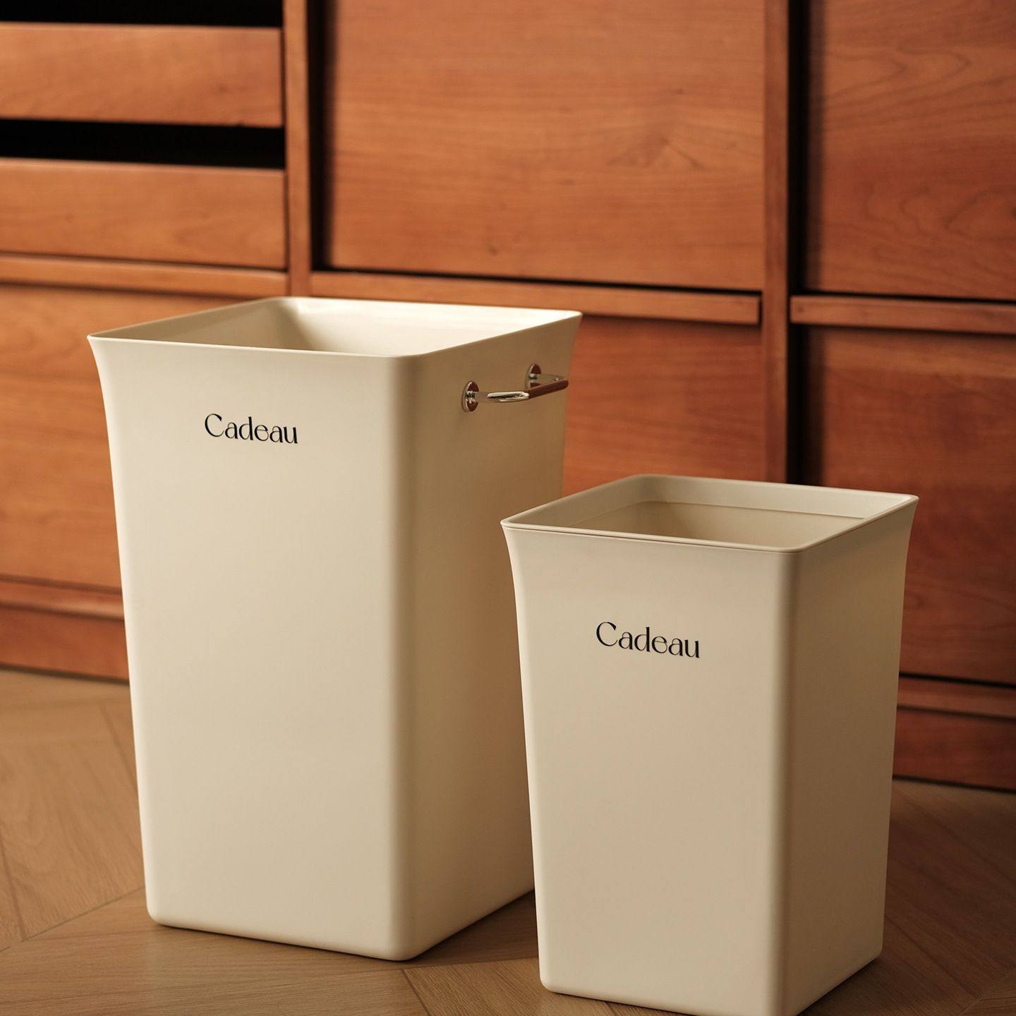 家用客厅厨房大开口垃圾桶厕所卫生间简约手提方形大号大容量纸篓