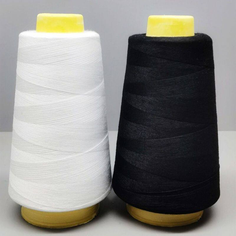 缝纫机线家用服装细线小卷手工缝衣服涤纶黑线老式