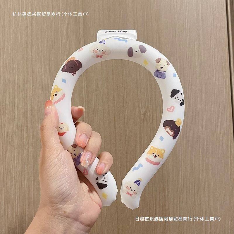 新款冰脖降温圈可爱印花夏成人儿童旅游防暑挂脖凉圈【包邮】