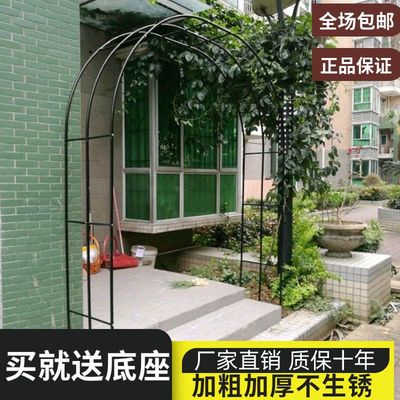 铁艺拱门爬藤架花园月季欧式花架葡萄架丝瓜铁线莲户外阳台花支架
