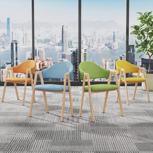 北欧椅子简约洽谈椅网红化妆椅办公接待椅前台休闲椅家用餐椅凳子
