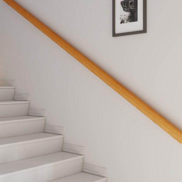 墙木靠欧式老人走廊拉手家用楼梯扶手实木幼儿园护栏安全室内防滑