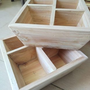 米斗四方四格米斗传统木工制品实木木盒木制包装