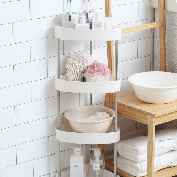 墙角卫生间置物架三角架塑料收纳架厕所厨房子落地浴室转角洗手间