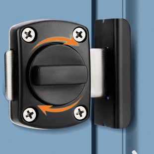 锁合金卡片插销门栓门扣防盗卫生间插销卧室反锁神器弹簧门闩锁扣