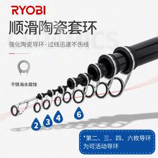 利优比 苍岩4号3.6/4.5米矶钓竿碳素超硬超轻长节大导环海钓矶竿