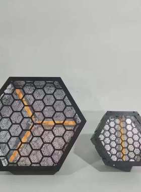 3颗60W LED六角复古灯清吧酒吧矩阵氛围灯DMX512舞台频闪跑马灯
