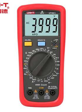 UNI-T优利德 UT39A+/C+/E+数字万用表全自动数显式高精度防烧