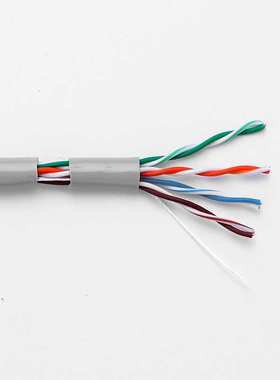 A500灰色 厂家  超5类网线 非屏蔽 UTP5E 双绞线 POE 足300m