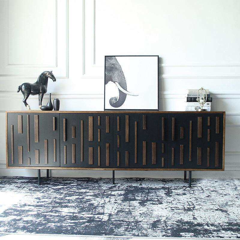 北欧风格简约现代实木橡木电视柜客厅视听柜书房办公室客厅家居玄