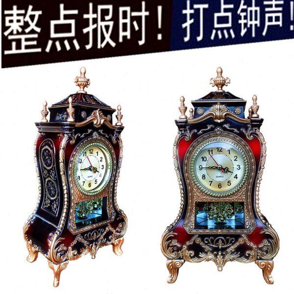 座钟表客厅卧室别墅家居装饰欧式整点报时石英钟台钟摆件16首音乐,家居饰品,座钟,淘宝优惠券,粉丝福利购,淘宝优惠卷