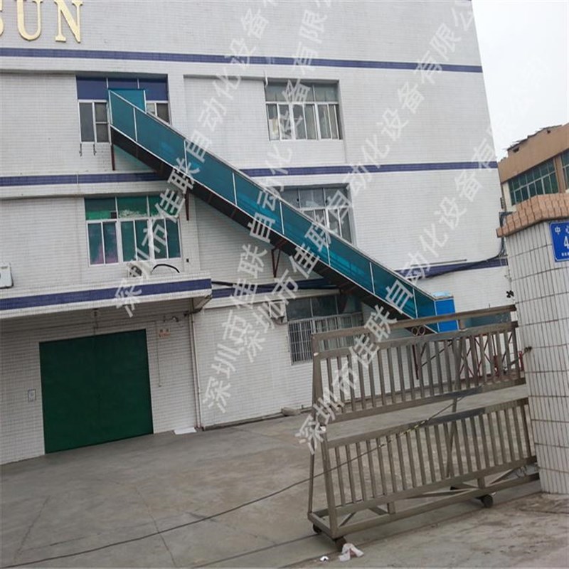 用在仓库传输带可自o动装卸货物_三楼出货卸货传输滑梯带雨棚