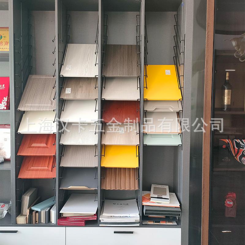 橱柜门板展架钩样块样板五金展示样板架色板架吊顶扣板架黑色架子