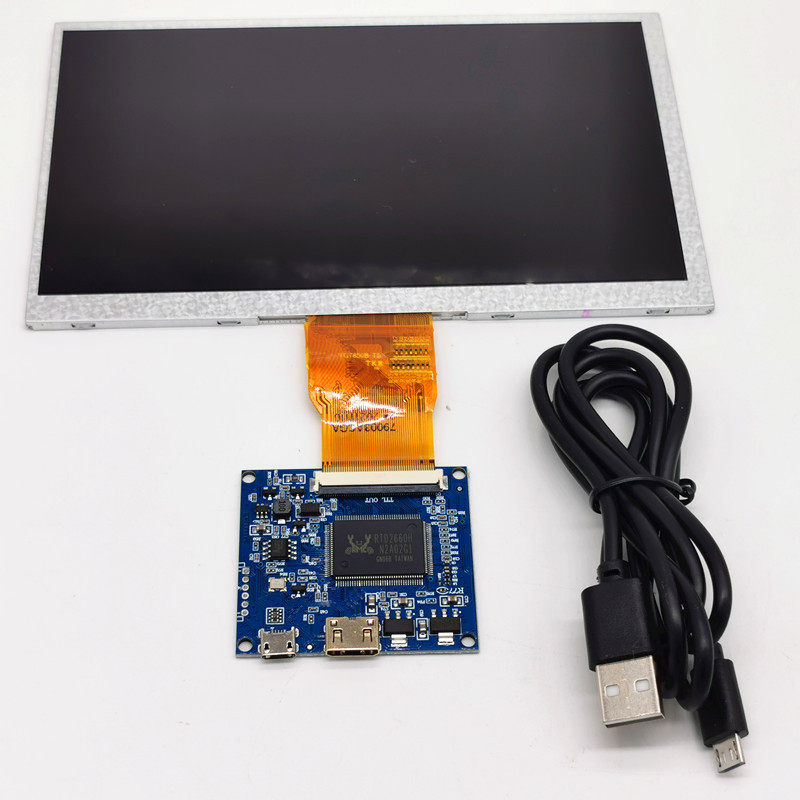 7英寸1024*600屏幕液晶显示器驱动控制板HDMILINUX安卓/树莓派