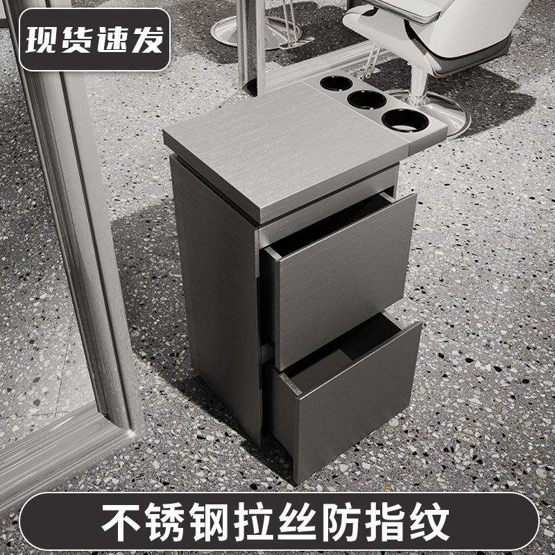 理发店工具柜美发店工具车柜子剪发推车不锈钢发廊工作柜储物柜台