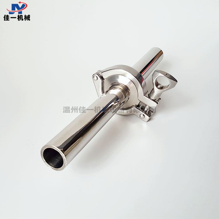 订做加长加厚不锈钢卡箍接头 加长加厚卫生级快装接头 卡箍端头
