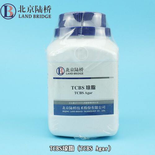 北京陆桥 细菌微生物培养基TCBS琼脂250g瓶装粉末水产弧菌快速检