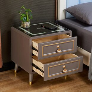 迷你简约现代小型多功能床边柜卧室风储物柜北欧insabc轻奢床头柜