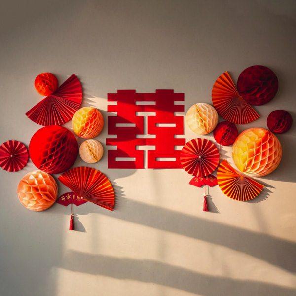 结婚婚房布置蜂窝灯笼球套餐男女方卧室客厅背景墙装饰,节庆用品/礼品,婚房装扮用品,淘宝优惠券,粉丝福利购,淘宝优惠卷