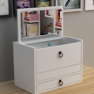 化妆桌简约迷你化妆台小户型飘窗经济型梳妆台卧室柜子多功能化妆