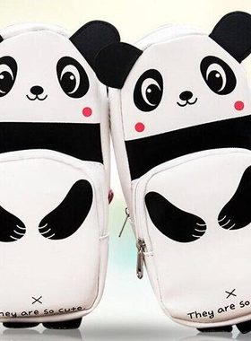 广博文具广博HBD02358萌宠熊猫大容量笔袋文具袋收纳袋学生文具