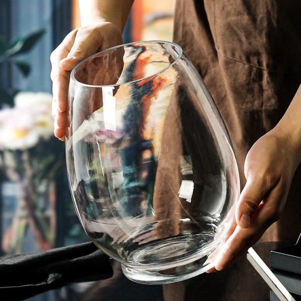 大号创意简约植物水培玻璃器皿透明花瓶办公室圆形生态小鱼缸摆件,家居饰品,花瓶,淘宝优惠券,粉丝福利购,淘宝优惠卷