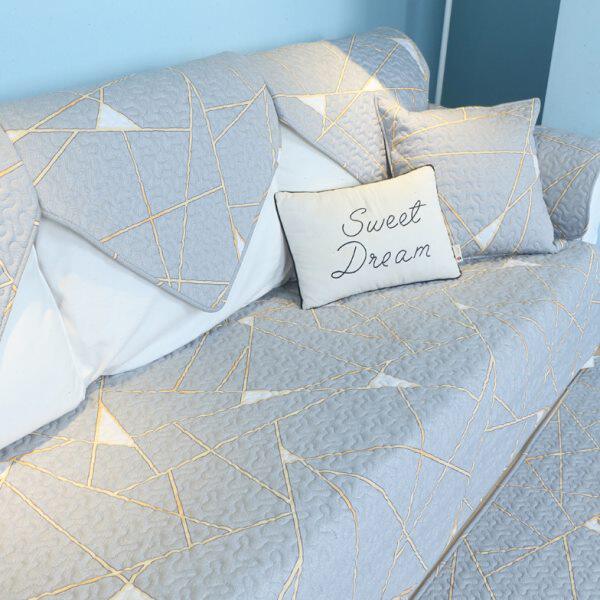 子现代简约防滑四季通用全棉坐垫真皮客厅全包沙发垫巾罩盖套布艺