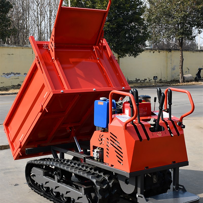 1.5吨履带爬山机 全地形爬山虎爬坡运输车N 柴油机液压自卸翻斗车