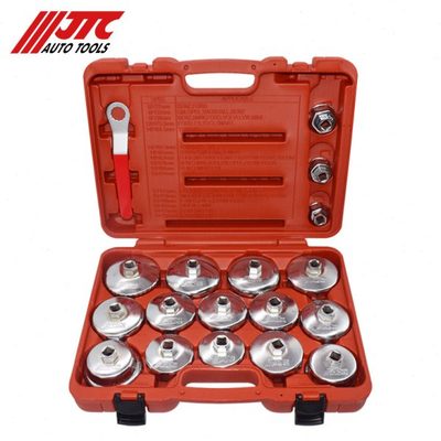 JTC汽修专用工具钢制机油格扳手碗型机油滤芯拆装扳手18件JTC4572