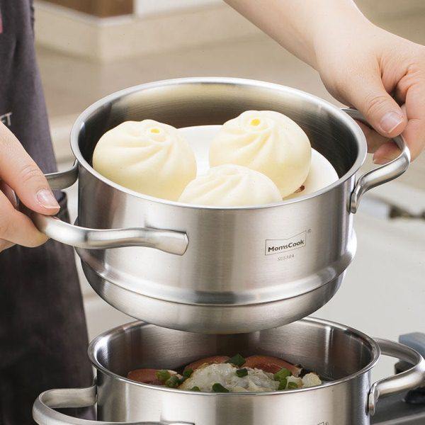 慕厨momscook小蒸笼304不锈钢加厚蒸屉辅食锅奶锅小锅适用蒸格,厨房/烹饪用具,蒸格/蒸片/蒸架,淘宝优惠券,粉丝福利购,淘宝优惠卷
