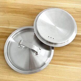 不锈钢锅盖锅盖盖子圆形盖子式下沉炒菜/16cm加厚炒锅锅盖18家用