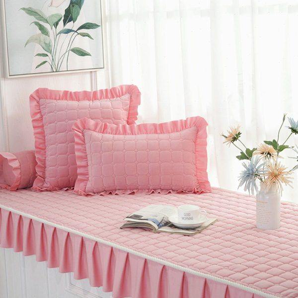 飘窗垫窗台垫定做欧式防滑卧室飘窗毯榻榻米卡座坐垫加厚阳台垫子