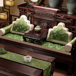 新中式高端红木沙发坐垫罗汉床座垫家用防滑垫子水洗海绵乳胶定制