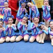 竞技健装 演出服 体操服定做啦啦队艺术儿童专业比赛服比赛服女美装