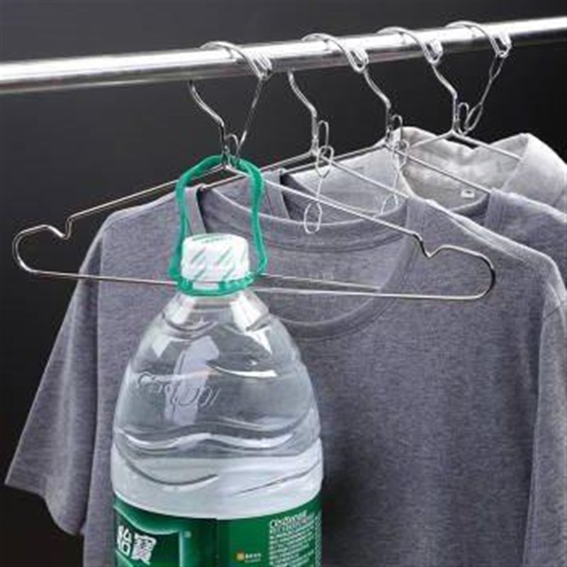 防风衣架不锈钢自动卡扣防掉防吹B落家用挂衣固定扣学生宿舍晾衣