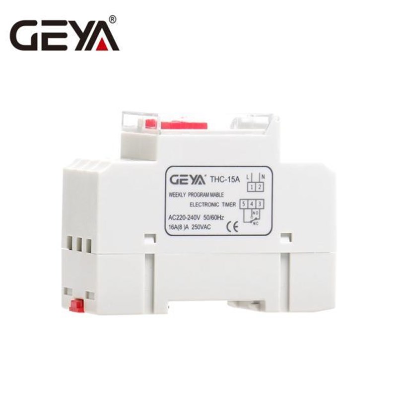 GYA格亚微电时控气关THC开15A制智能导轨小P型自动时间控型定时E