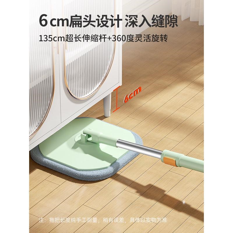 拖把家用一拖净拖布桶q旋转拖甩干脱水双驱净污分离单桶拖地桶墩