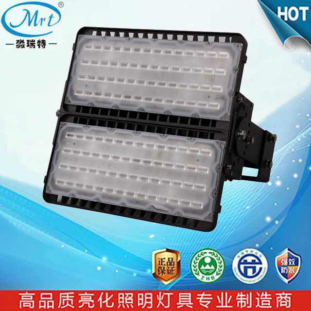 LED单色RGBW公园广告牌球场码头隧道照明投射投光塔吊高杆灯400W