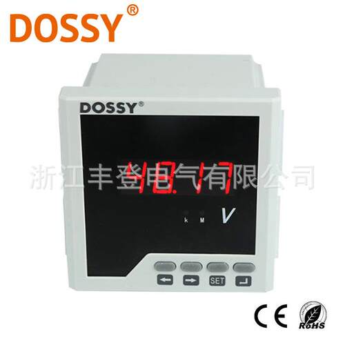 单相数显电压表96x96 高精度工业用电压表500v
