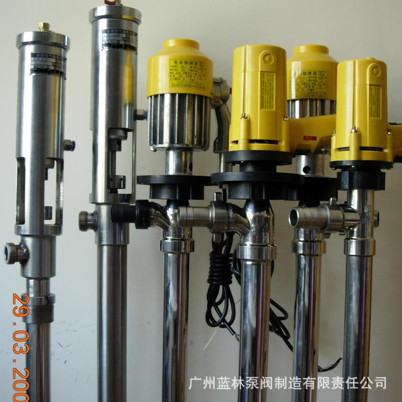 气动抽液泵 超粘超稠胶水柱塞泵 溶剂酒精汽油防爆插桶泵