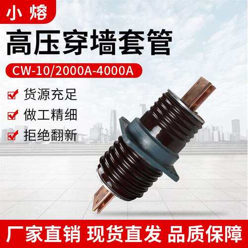 高压穿墙套管陶瓷户内外铜排镀锡CWBCWW-10-12KV1250A2000A4000A