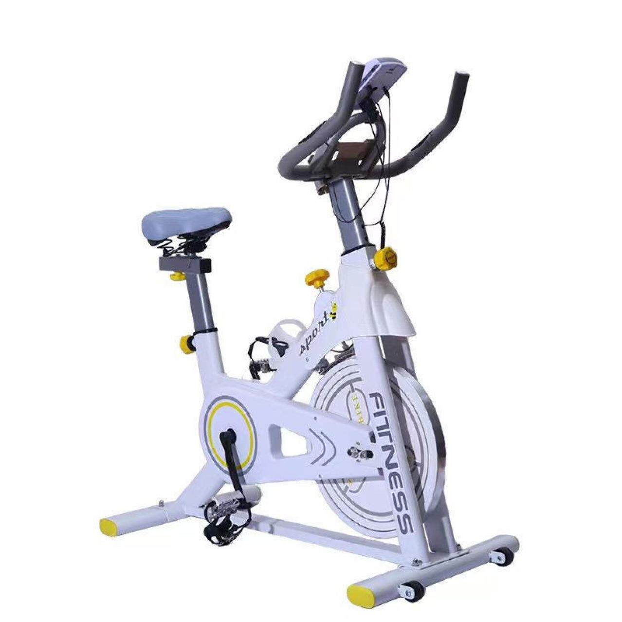 白色款磁控动感单车家用减肥瘦身健身单车静音健身车健身运动器材