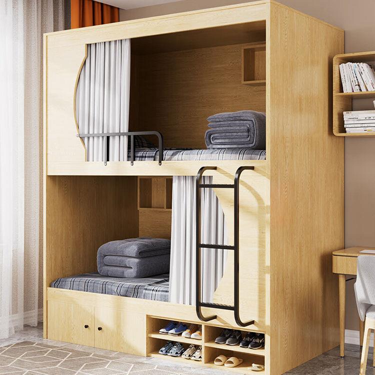 学生公寓床全包双层床太空舱上下铺床酒店民宿厢式床木制高低床