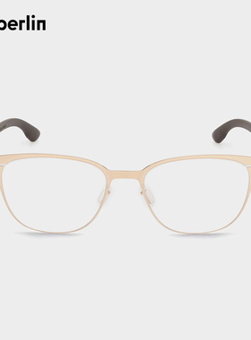 ic! berlin艾晰柏灵猫眼金色近视眼镜框防蓝光可配度数 IC-Marla
