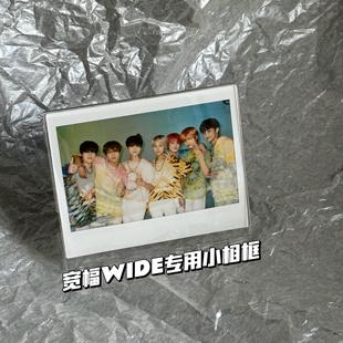 拍立得wide宽幅专用摆件亚克力插片L型桌面相框画框单格超薄