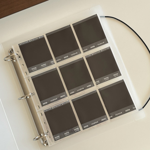 拍立得方形sq相册9宫格A4活页收纳square大容量插页pp照片