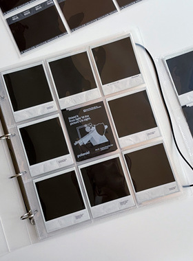 宝丽来9宫格相册拍立得宽幅itype600wide300超大容量sx70活页收纳