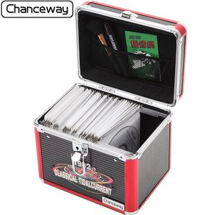 130片装铝合金光盘箱碟片箱CD收纳箱cd盒子盒装CD收纳箱DVD收纳盒