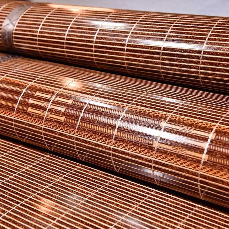 新款无毛刺凉席竹席夏季大床空调席可折叠双面用藤席Y水竹凉席子